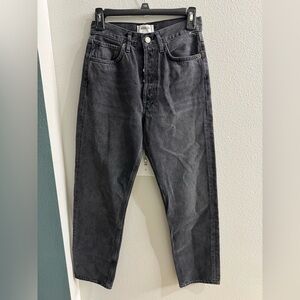 Agolde women’s black denim Straight leg Jeans
